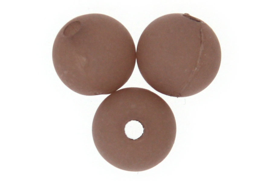 Round matte acrylic bead,  8mm, Taupe, 50 gr