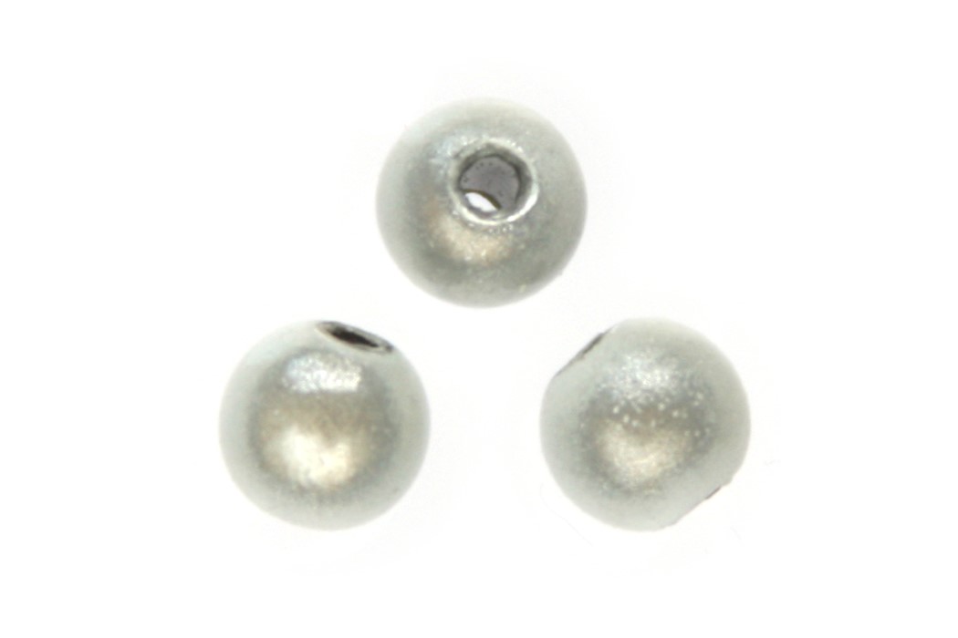 Miracle 3D beads, Acrylic,  6mm, Silver, 100 pcs