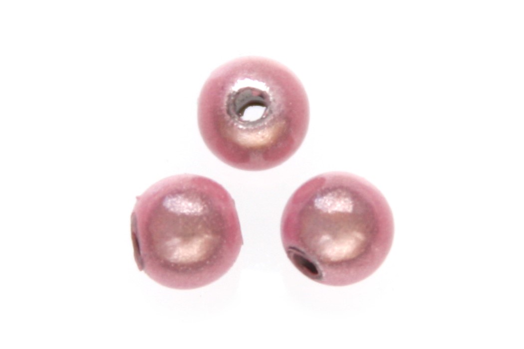 Miracle 3D beads, Acrylic,  6mm, Pink, 100 pcs