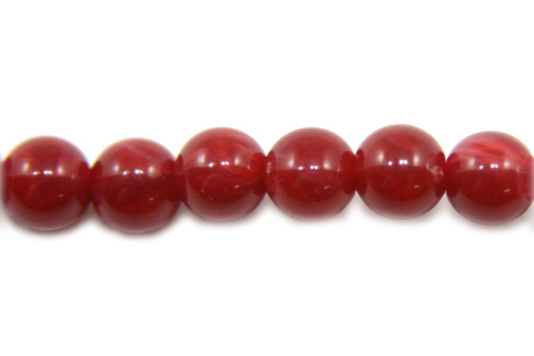 Precious acrylic bead,  6mm, Dark Red, 100 pcs