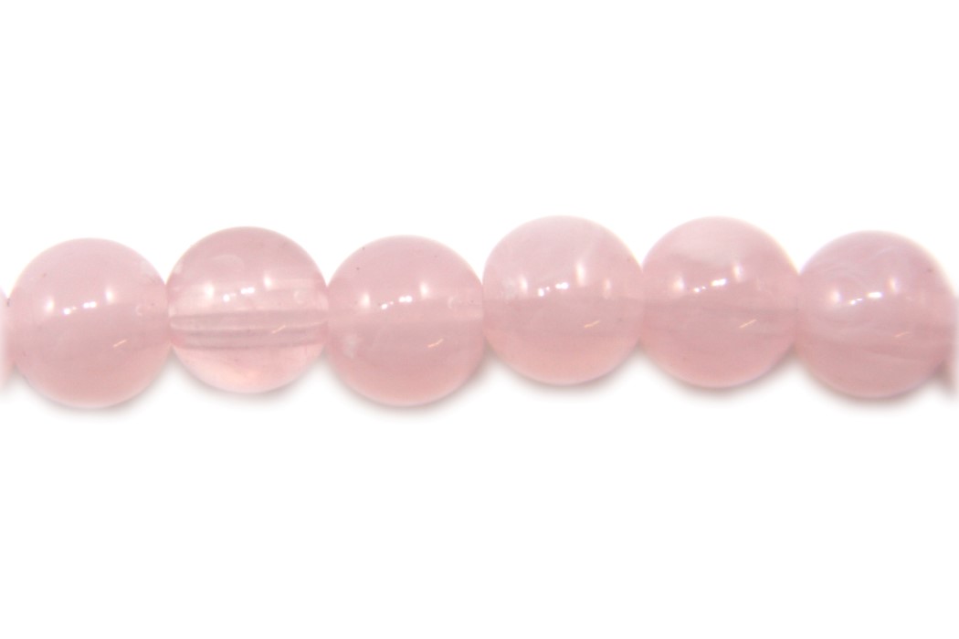 Precious acrylic bead,  6mm, Pastel Vintage Pink, 100 pcs