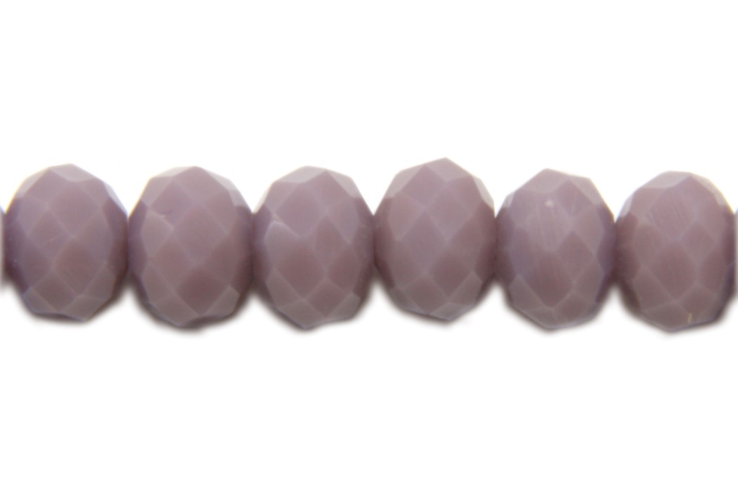 Rondelle bead, crystal, facetted, 4x6mm, Vintage Brown Pink, opa