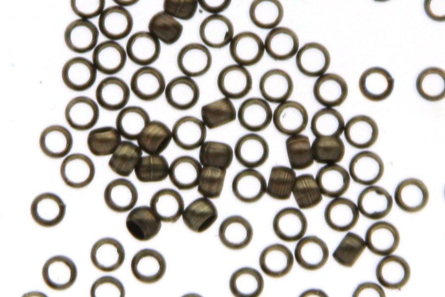 Crimp beads,  2mm, copper color, 100 pcs