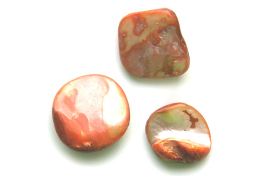 Natural pearl bead, 12-20mm, Orange, 20 pcs