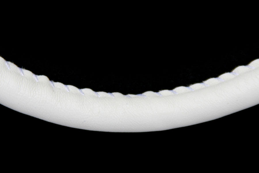 Imitation leather cord,  5mm, White, 3 m