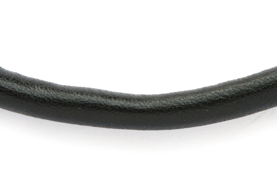Imitation leather cord,  5mm, Black, 3 m