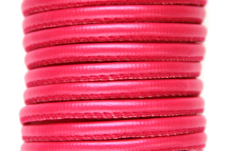 Eco Nappa Leather, DQ, 4mm, Fuchsia, 1 m