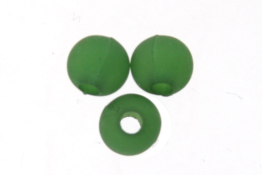 Ronde matte acrylkraal,  6mm, Groen, 50 gr