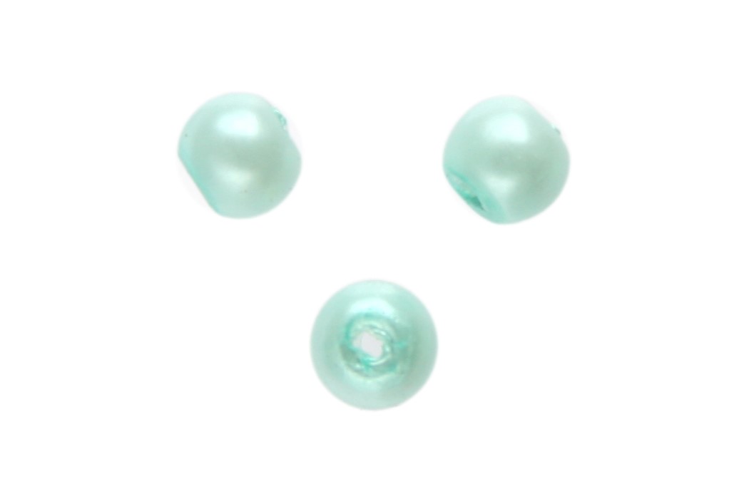 Ronde glasparel,  4mm, Licht turquoise, 220 st
