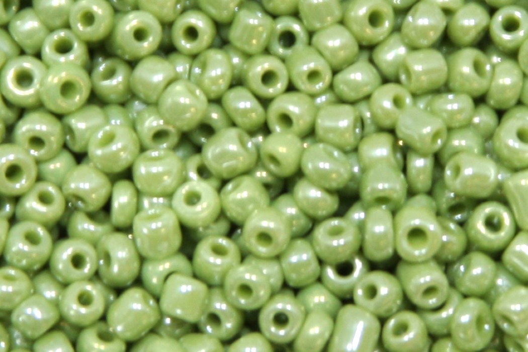 Glass seed beads, shiny,  2mm, Lime, 50 gr