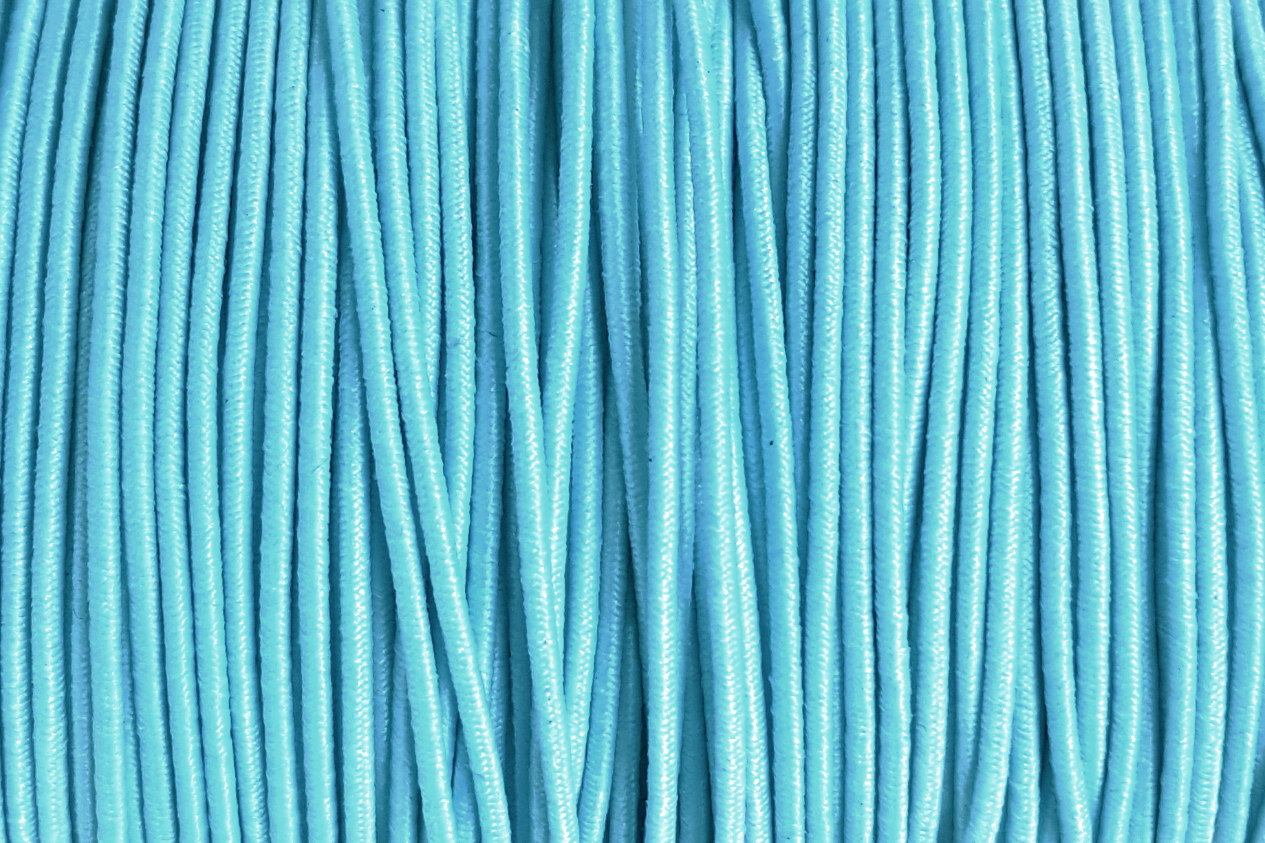 Colored elastic ribbon round
