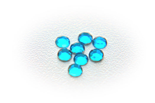 Strass paste stone flat back, Bright turquoise (SS16), 4mm, 50 p