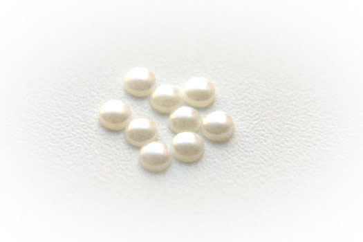 Acrylic adhesive stone, Pearl (SS16), 4mm, 50 pc